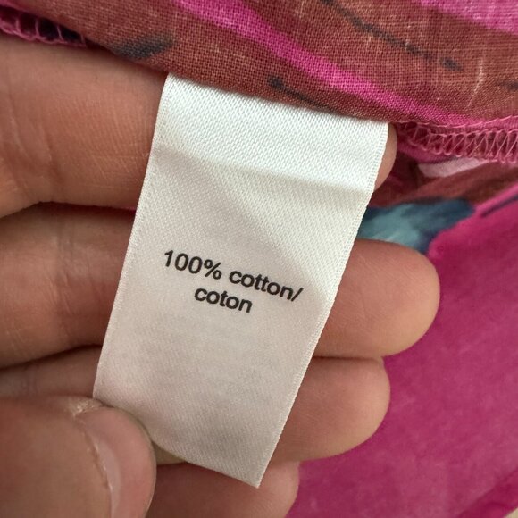 Maurices Dress Womens L Pink Floral Maxi Sundress Empire V Neck Smocked NEW - Picture 7 of 11